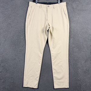 Bonobos Pants Mens 34x32 Beige Tan Athletic Slim Fit Stretch Golf Lightweight